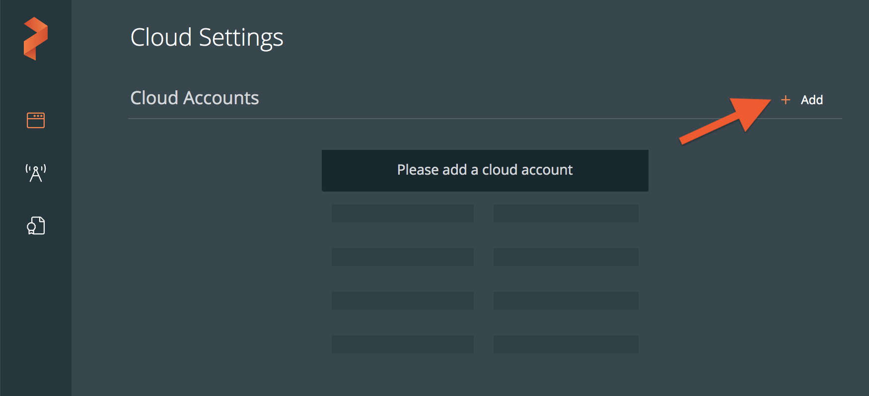 Add a new cloud account