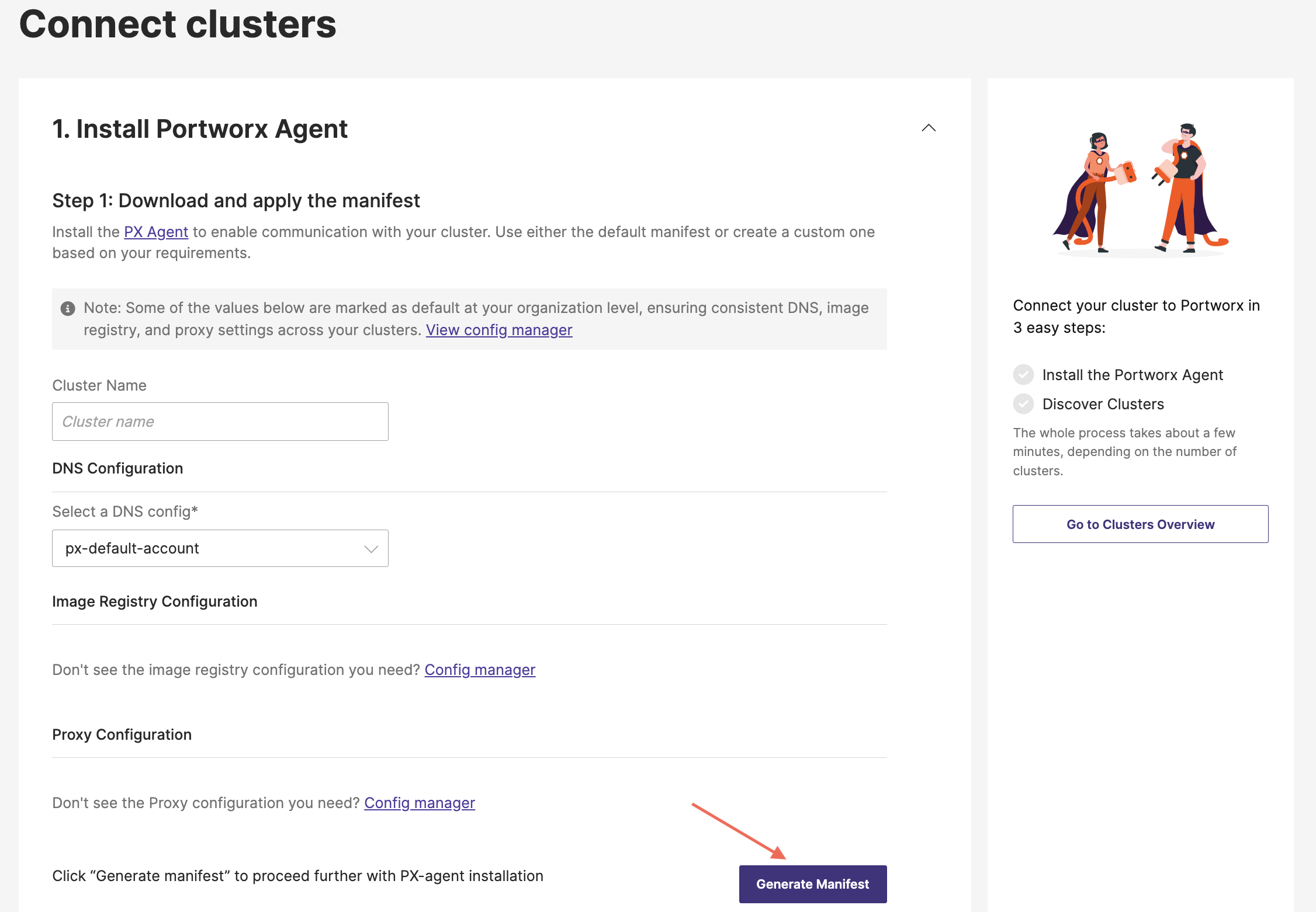 Connect cluster