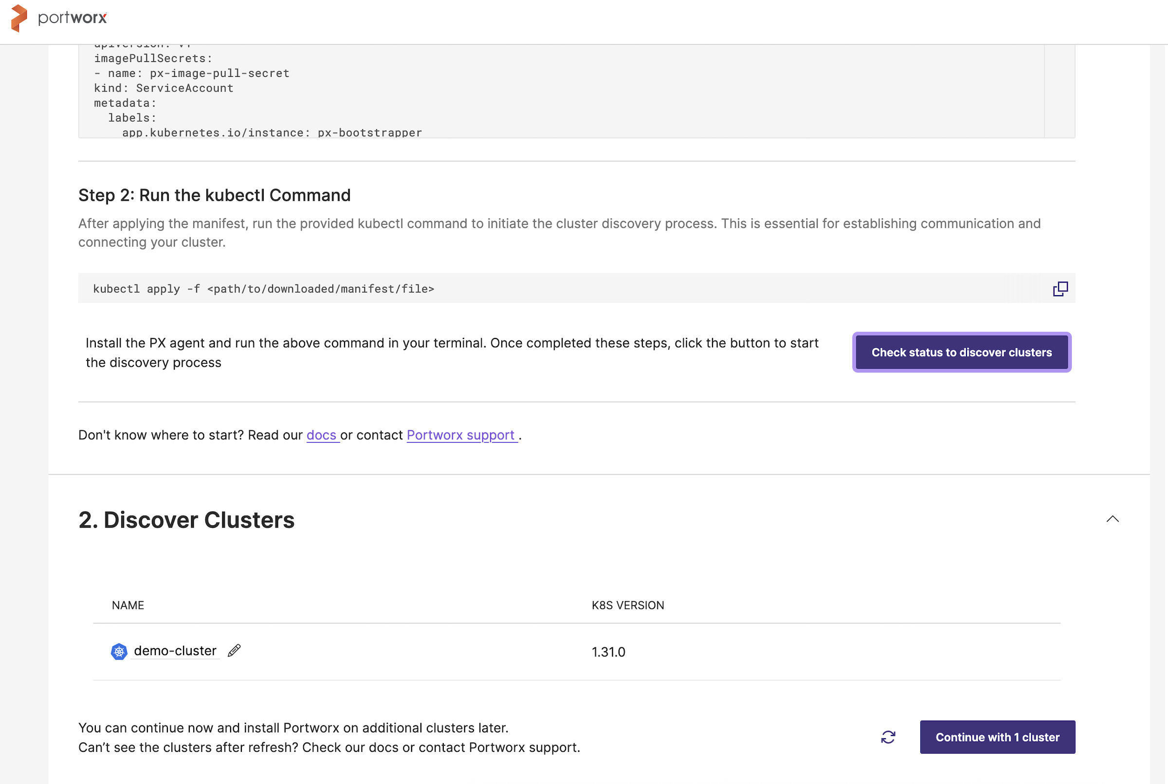 Discover cluster