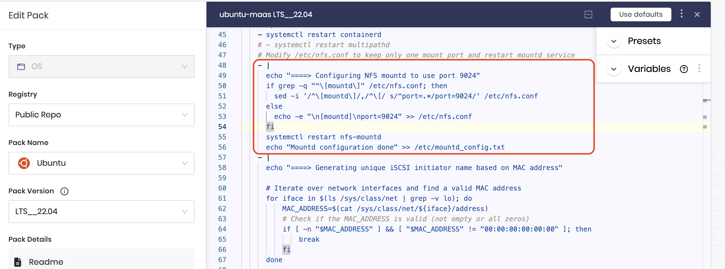 Ensure only one NFS mount port